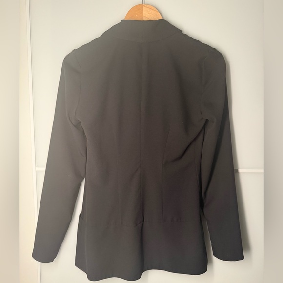 Dynamite Long Black Blazer Jacket - Picture 3 of 4